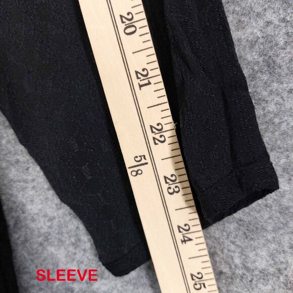 Vintage Shopping With Anthony Dress Sz L Black Avant Garde Button Detail 80's - Picture 6 of 7